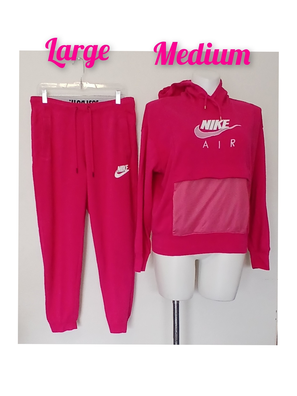 Nike Women's Hot Pink Hoodie & Jogger Set